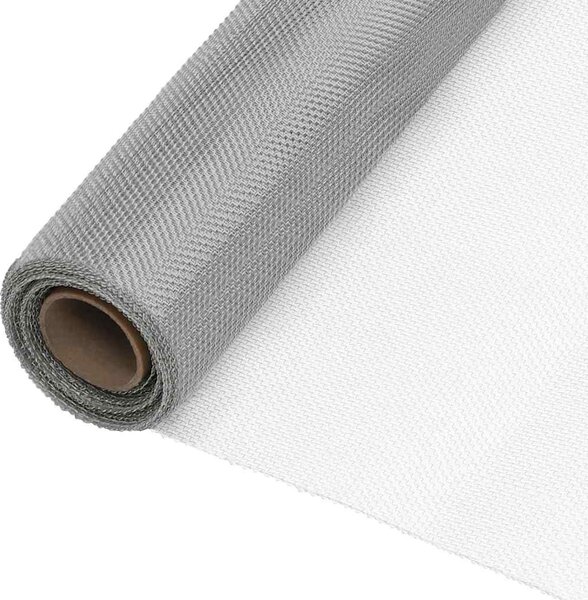 Síť proti hmyzu nerezová ocel 60 x 2000 cm stříbrná 150891