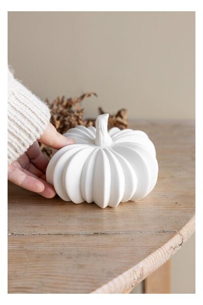 Podzimní dekorace dýně Hovsjö White 14 cm Storefactory Scandinavia