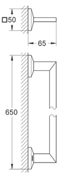 GROHE Allure Brilliant - Držák na osušky, Chrom 40497000