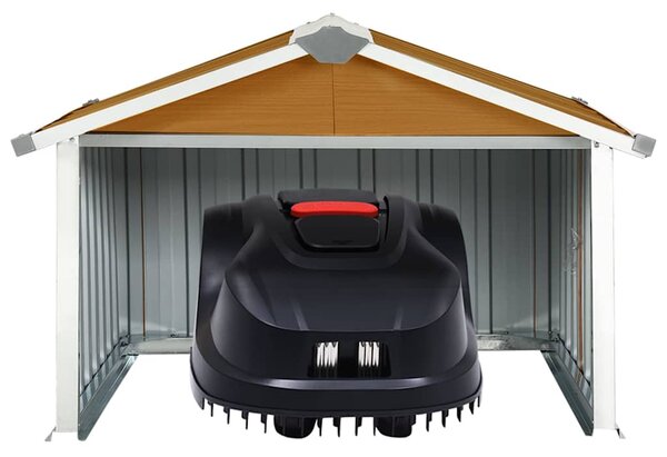 Přístřešek pro robotickou sekačku 92x97x63 cm pozinkovaná ocel 150910
