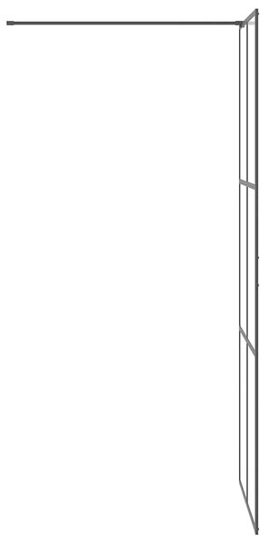 Zástěna do průchozí sprchy čiré ESG sklo 80 x 195 cm černá 151023