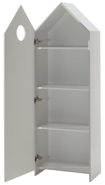 Vipack Zelená lakovaná šatní skříň Casami 172 x 58 cm s kulatým otvorem
