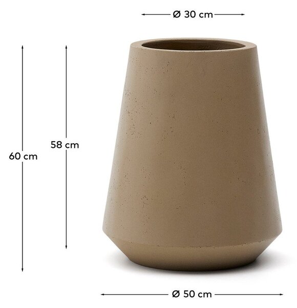 Betonový obal na květináč ø 50 cm Calun – Kave Home