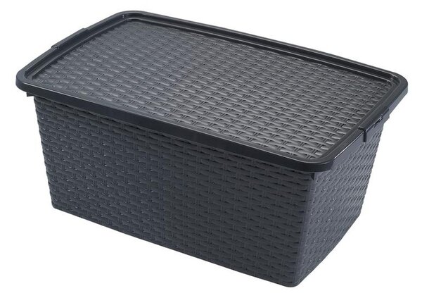 Heidrun Plastový úložný box s víkem 40l