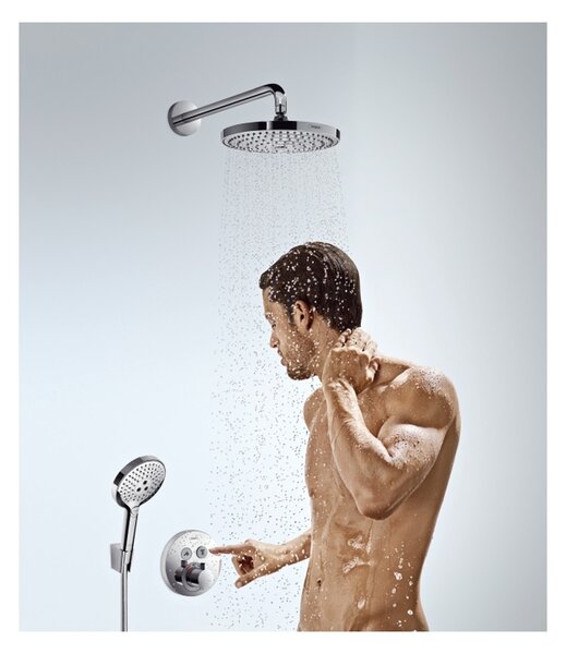 Hansgrohe Raindance Select S horní sprcha 240 2jet EcoSmart se sprchovým ramenem, chrom 26470000