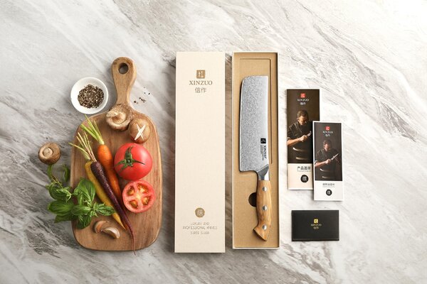 Nakiri nůž XinZuo Pin X02O 7"