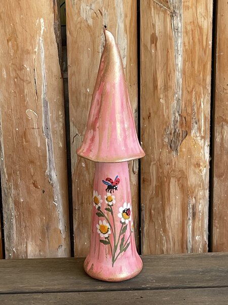 Luční princezna - Autorská keramická dekorace – 34 cm