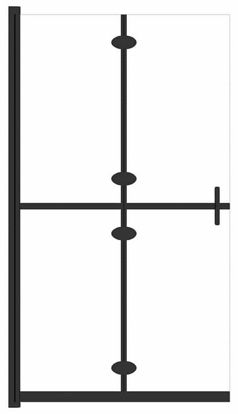 Skládací sprchová zástěna čiré ESG sklo 70 x 190 cm 151180