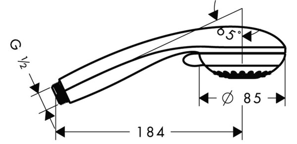 Hansgrohe Crometta 85 ruční sprcha Vario, chrom 28562000