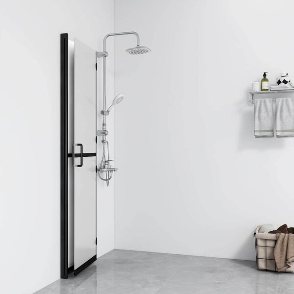 Skládací sprchová zástěna mléčné ESG sklo 70 x 190 cm 151192