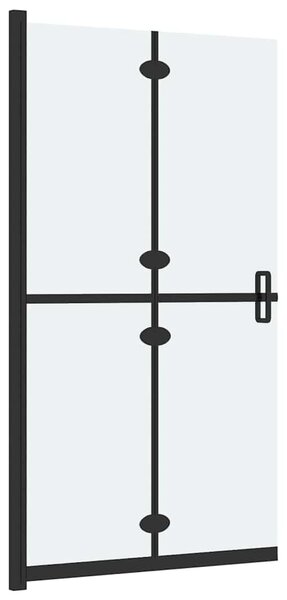 Skládací sprchová zástěna mléčné ESG sklo 70 x 190 cm 151192