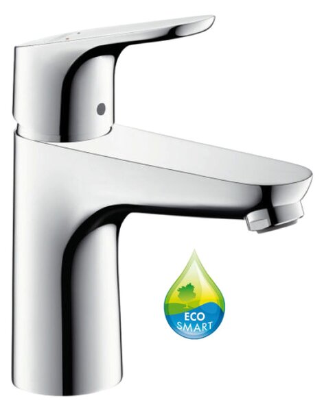 Hansgrohe Focus Páková umyvadlová baterie 100 s odtokovou soupravou s táhlem, chrom 31607000