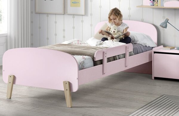 Růžová lakovaná dětská zábrana Vipack Kiddy 24,5 x 90,5 cm