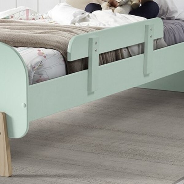 Mátově zelená lakovaná dětská zábrana Vipack Kiddy 24,5 x 90,5 cm