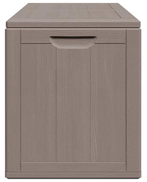 Zahradní úložný box 180 l hnědý PP vzhled dřeva 151231