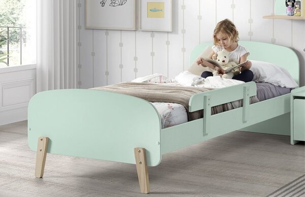 Mátově zelená lakovaná dětská zábrana Vipack Kiddy 24,5 x 90,5 cm
