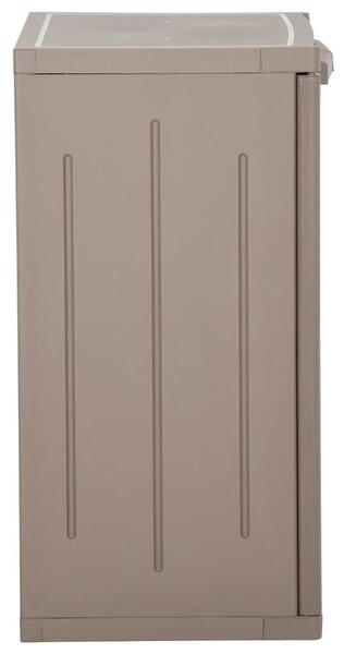 Zahradní úložná skříň hnědá 65 x 45 x 88 cm PP vzhled dřeva 151239
