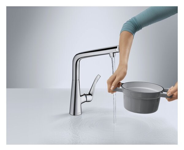 Hansgrohe Metris Select M71 kuchyňská páková baterie 320, 1jet, chrom 14883000