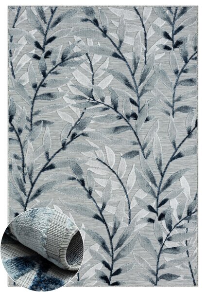 My Flair, Kusový koberec Hazel II grau – na ven i na doma, 100x160, šedá, chodba / předsíň