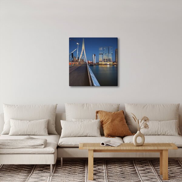 Obraz - Stmívání v Rotterdamu, Holandsko (30x30 cm)