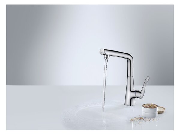 Hansgrohe Metris Select M71 kuchyňská páková baterie 320, 1jet, chrom 14883000