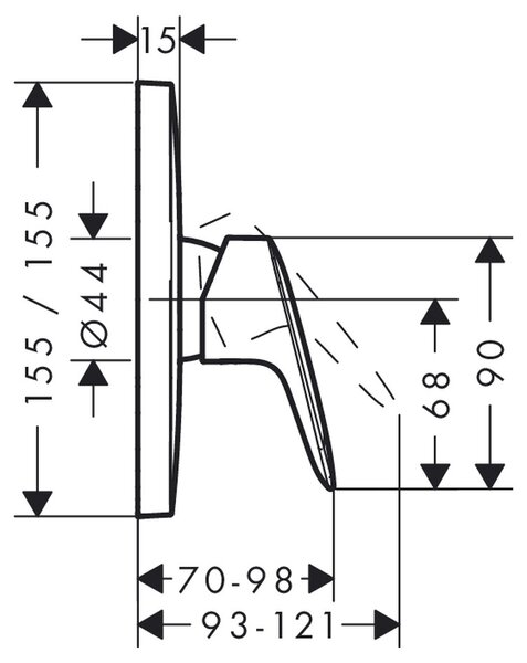 Hansgrohe Logis - Sprchová baterie pod omítku, chrom 71605000