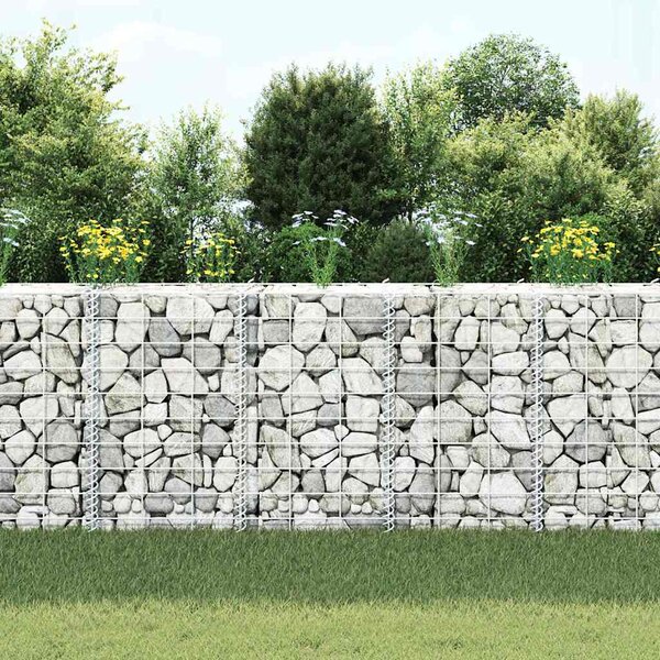 Gabionové vyvýšené záhony 3 ks 30 x 30 x 50 cm železo 151248