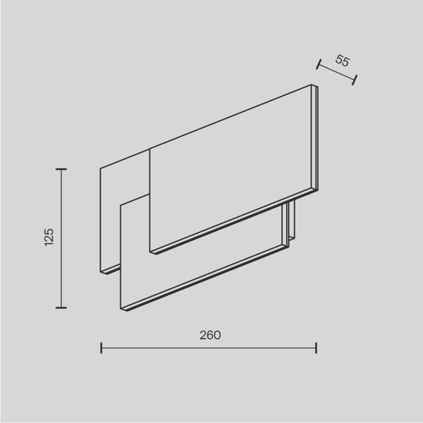 MAYTONI nástěnné svítidlo Trame C804WL-L12W