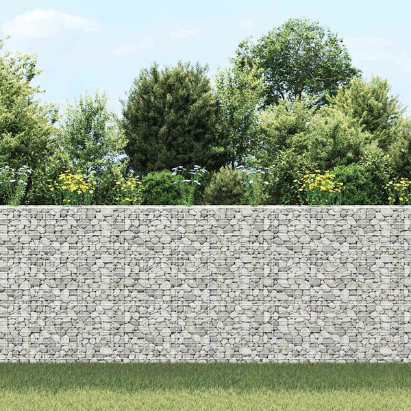 Gabionové vyvýšené záhony 3 ks 30 x 30 x 150 cm železo 151250