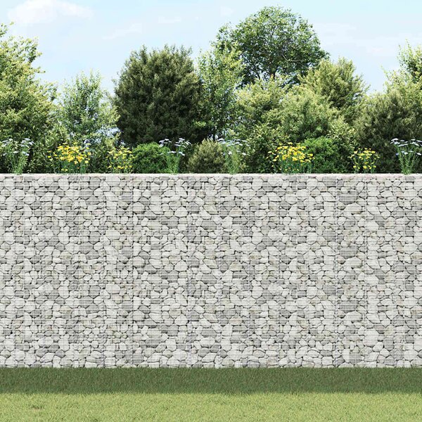 Gabionové vyvýšené záhony 3 ks 30 x 30 x 200 cm železo 151251