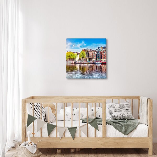 Obraz - Tančící domy, Amsterdam (30x30 cm)