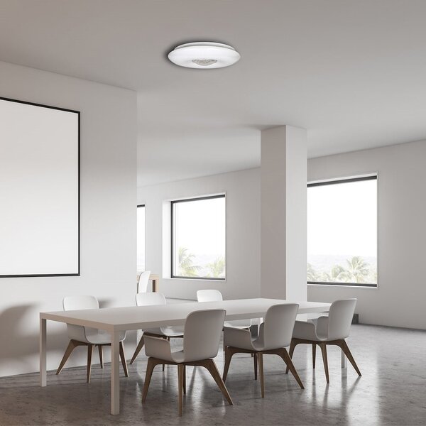 Stropní LED svítidlo Vela, 1x LED 24w, 3000-6000k, w, s ovladačem