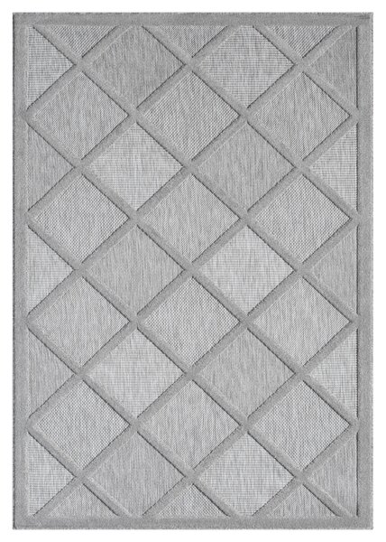 My Flair, Kusový koberec Mara II grau – na ven i na doma, 160x230, šedá, chodba / předsíň