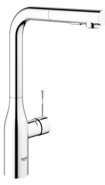 Grohe Essence - páková dřezová baterie stojánková s výsuvnou sprchou, chrom 30270000