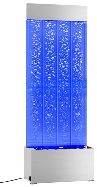 Bublinkový panel s RGB LED nerezová ocel a akryl 110 cm 151400