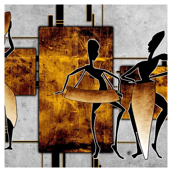 Obraz - Motivy Africké kultury (30x30 cm)