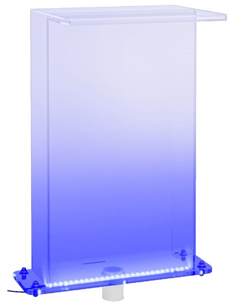 Bazénová fontána s RGB LED osvětlením akryl 51 cm 151406