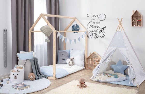 Yellow Tipi Bílý polštář ve tvaru mráčku Soft Cloud 55 cm