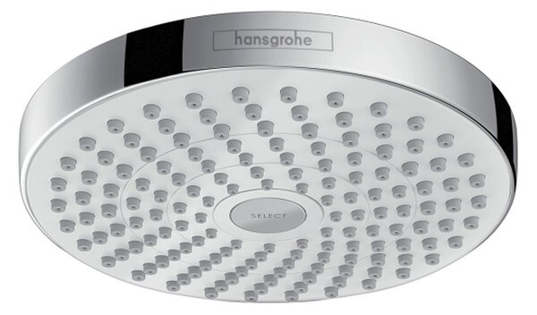 Hansgrohe Croma Select S - Hlavová sprcha 180 2jet se sprchovým ramenem 389 mm, bílá/chrom 26522400 + 27413000