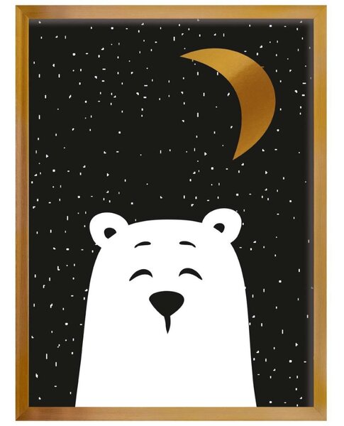 Yellow Tipi Dětský obraz Funny Band bear 40 x 30 cm