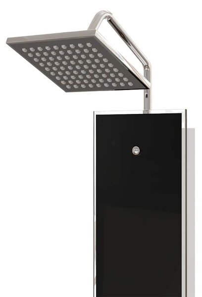 Sprchový panel skleněný 18 x 45,5 x 130 cm černý 151418