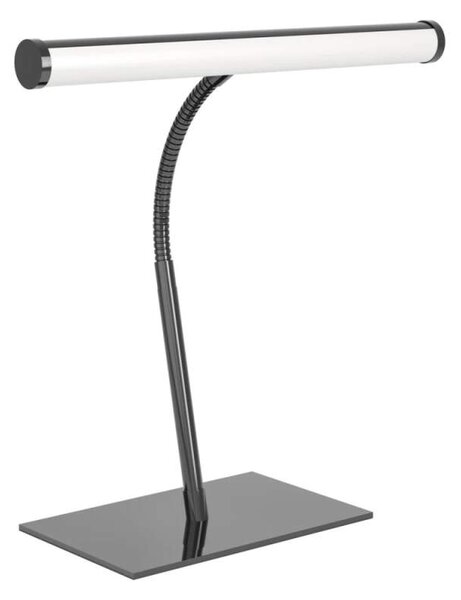 Eglo 901981 RICCIONE - Stmívatelná lampička se změnou barvy světla v černém niklu, LED 5W, 2700 + 4000 + 6500K (Stolní černá lampička ideální na pracovní stolek)