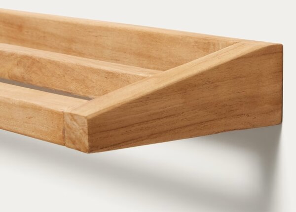 Teakový věšák na ručníky Kave Home Kenta 40 x 15 cm