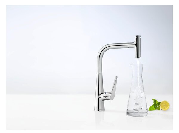 Hansgrohe Talis Select M51 kuchyňská páková baterie 300, vytahovatelný výtok, 1jet, chrom 72821000