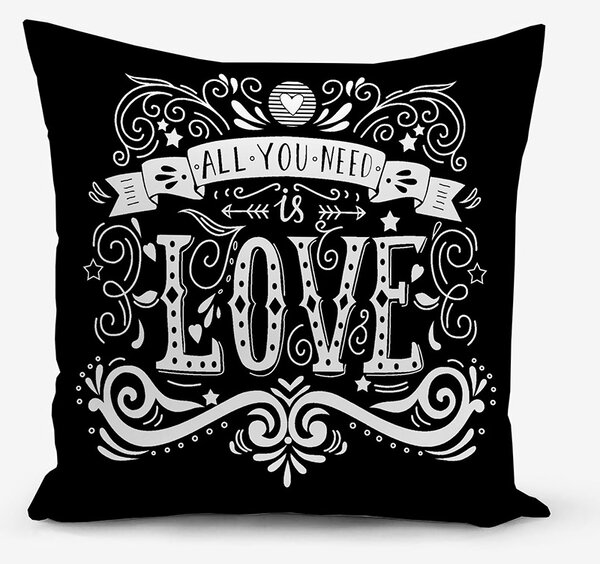 XPOSE® Set povlaků na polštář LOVE QUEEN 40x40 cm - set 4ks