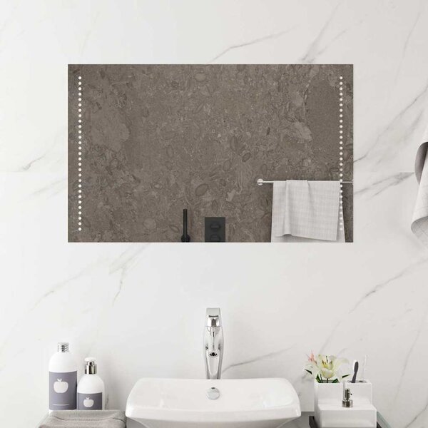 Koupelnové zrcadlo s LED osvětlením 80x50 cm 151729