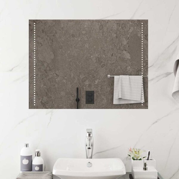 Koupelnové zrcadlo s LED osvětlením 80x60 cm 151730