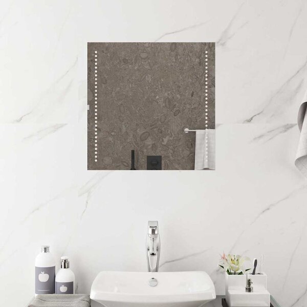 Koupelnové zrcadlo s LED osvětlením 50x50 cm 151720