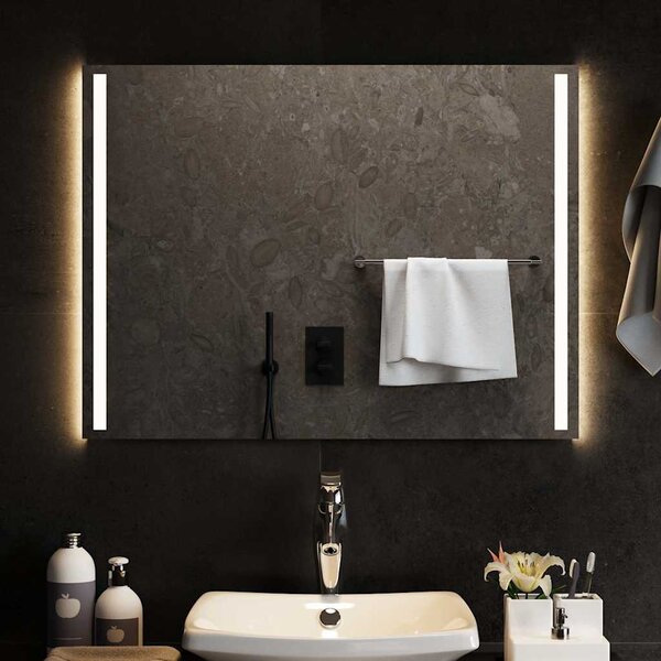 Koupelnové zrcadlo s LED osvětlením 80 x 60 cm 151749