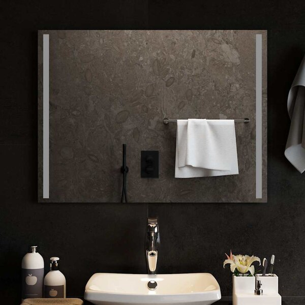Koupelnové zrcadlo s LED osvětlením 80 x 60 cm 151749